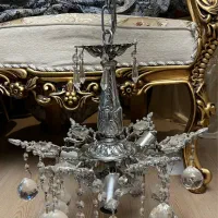۸ عدد لاله اصل چک و سه عدد لوستر برنز|لوستر و چراغ آویز|تبریز, |دیوار