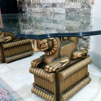 مبل 9نفره هخامنشی چوب راش|مبلمان خانگی و میز عسلی|باقرشهر, |دیوار