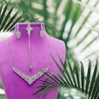 نیم ست نقره زنانه برلیان کد 093 قیمت 9397500 تومان|جواهرات|شیراز, گلستان|دیوار