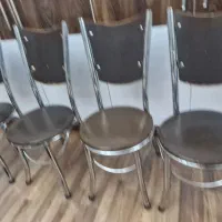 صندلی چوبی 6 عدد و صندلی فلزی 4 عدد|صندلی و نیمکت|تبریز, |دیوار