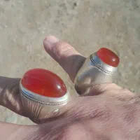 دو عدد انگشتر عقیق یمن