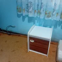 تخت کودک به همراه کمد و دراور و کتابخانه وپاتختی|تخت و سرویس خواب|آستانه اشرفیه, |دیوار