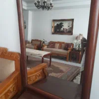 اینه چوبکده قدیمی کار کرده شفاف بدون موج سالم