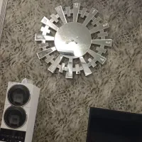 ساعت دیواری آیینه ای طرح خورشیدی