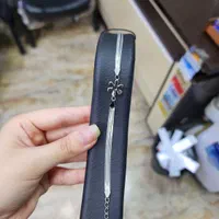 دستبند طرح گل بدون نگین نقره