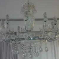 لوستر ۱۰ شعله چینی استیل وارداتی