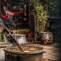 حیاط منزل برای پخت نذری امام حسین (رایگان)