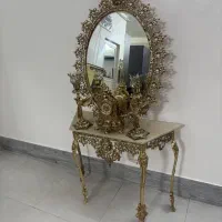 آیینه شمعدان برنزهمراه ساعت  برنزاصل هستند