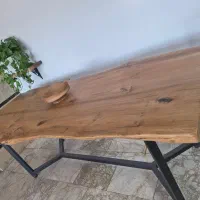 میز نهارخوری هشت نفره روستیک چوب توسکا