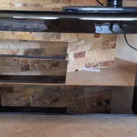 میز تلویزیون شیشه ای سالم