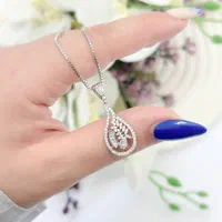 گردنبند نقره زیور آلات نقره کادوتولد روکش طلاکد۰۸۰