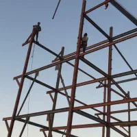 جوشکاری در پنجره اسکلت  گاز والپست