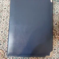 کلاسور چرمه سورمه ای رنگ