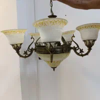 دوعدد لوستر|لوستر و چراغ آویز|قائم‌شهر, |دیوار