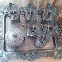 فروش فوری سرویس چای خوری پیونر نگین دار کاملاً نو|ظروف سرو و پذیرایی|قم, عمار یاسر|دیوار