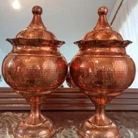 سماور زغالی برنز و شکلات خوری|کلکسیون اشیاء عتیقه|نهاوند, |دیوار