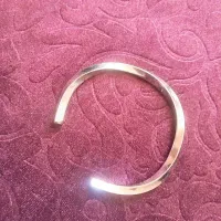 بنگل نقره رنگ مردانه