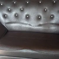 مبلمان مشکی چرم|مبلمان خانگی و میز عسلی|مشهد, نیروی هوایی|دیوار