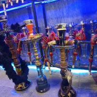 قلیان تنه چوب و برنج