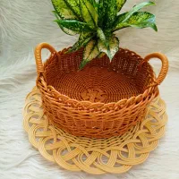 سبد حصیری|صنایع دستی و سایر لوازم تزئینی|ابریشم, |دیوار