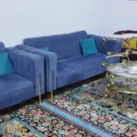 مبل راحتی همراه جلو مبلی و عسلی