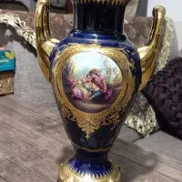 گلدان لیلی و مجنون طلاکوب