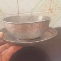 ده عدد کاسه کهب دار قدیمی حاشیه قلم