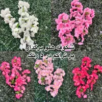 شاخه بلند گل رز سفید مصنوعی ۵شاخه۳۸گل