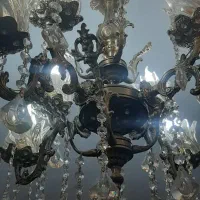 یک جفت لوستر برنز ۴شاخه ۸شعله