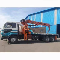 جرثقیل ماشین کفی نیسان دیزل و جک اطلس 15تن|خودرو سنگین|سنگان, |دیوار