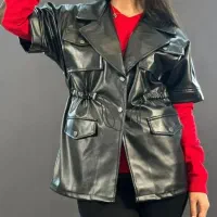 وست چرم و بافت مدل تصویر