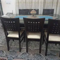 میز ناهار خوری شیش نفره|میز و صندلی غذاخوری|شیراز, کوشک میدان|دیوار