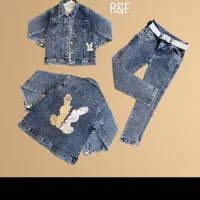 ۴ تیکه جین پر  سایز ۲تا ۱۶ سال|کفش و لباس بچه|رباط‌کریم, رباط‌کریم|دیوار