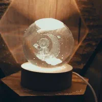 گوی چراغ خواب مدل فضانورد|چراغ خواب و آباژور|بیرجند, |دیوار