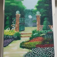 نقاشی روی بوم وچوب