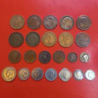 ۲۳عدد سکه خارجی قدیمی و کمیاب|کلکسیون سکه، تمبر، اسکناس|کرمانشاه, |دیوار