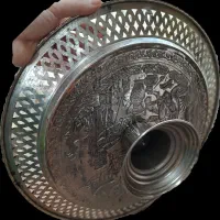 میوه خوری مسی قدیمی  قلم زنی استاد تقی پشوتن|ظروف سرو و پذیرایی|تهران, یافت آباد شمالی|دیوار