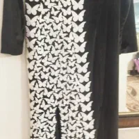 پیراهن مخمل پروانه