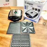 ساندویچ ساز یونیک 3کاره اسنک ساز گریل وافل خردکن