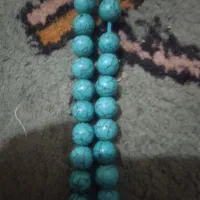 تسبیح تمام سنگ فیروزه.نیشابورفروش فوری اصل۱۰۱دانه