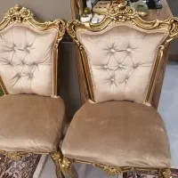 مبل چوب راش 9 نفره و غذا خوری 8 نفره طلایی