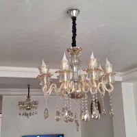 لوستر ۸ شاخه|لوستر و چراغ آویز|قزوین, |دیوار