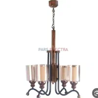 لوستر چوبی ۶شاخه