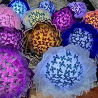 دسته گل پروانه ای چراغ دار|گل مصنوعی|زنجان, |دیوار