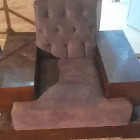 پاف های پشتی دار سالن زیبایی با یک مبل تک|آرایشگاه و سالنهای زیبایی|پاکدشت, پاکدشت (مامازند)|دیوار