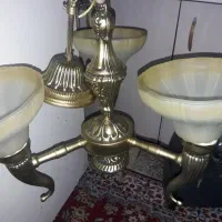 لوستر سه شعله برنجی