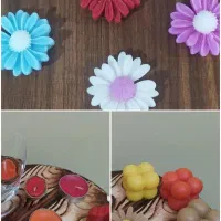 شمع پاییزی و گیفت شب یلدا کدو بلوط بابونه|صنایع دستی و سایر لوازم تزئینی|ساری, |دیوار