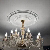 لوستر طلایی ۱۲ شاخه و ۶ شاخه