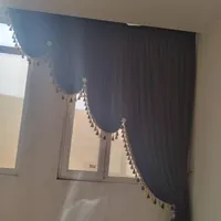 دوعدد یال پرده درجه یک قهوه ای