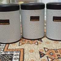 سرویس آشپزخانه صدفی(جاحبوباتی،جابرنجی،سطل زباله)|ظروف نگهدارنده، پلاستیکی، یک‌بارمصرف|اصفهان, رهنان|دیوار